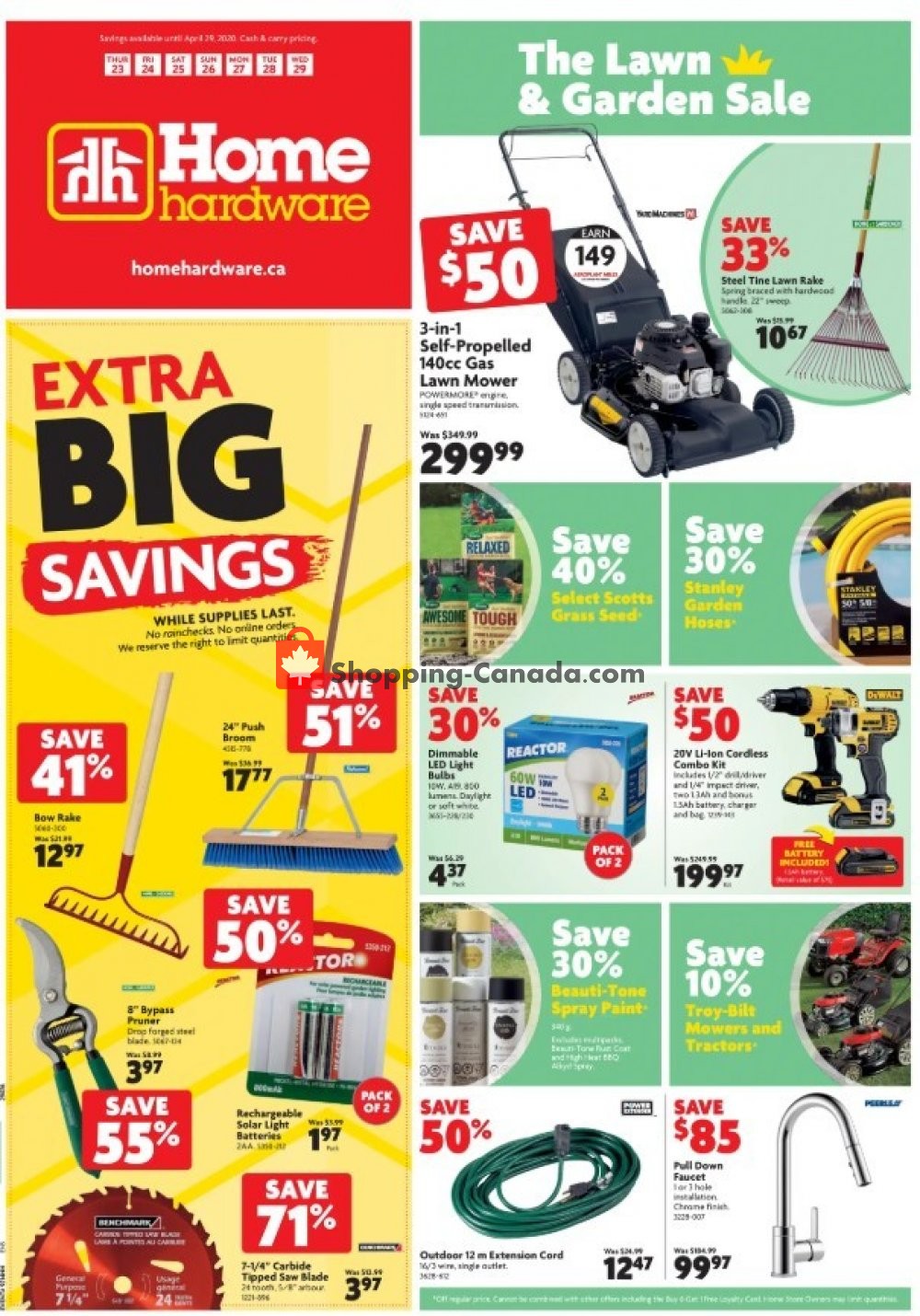 Home Hardware flyer from Thursday April 23, 2020 to Wednesday April 29, 2020 - page 2