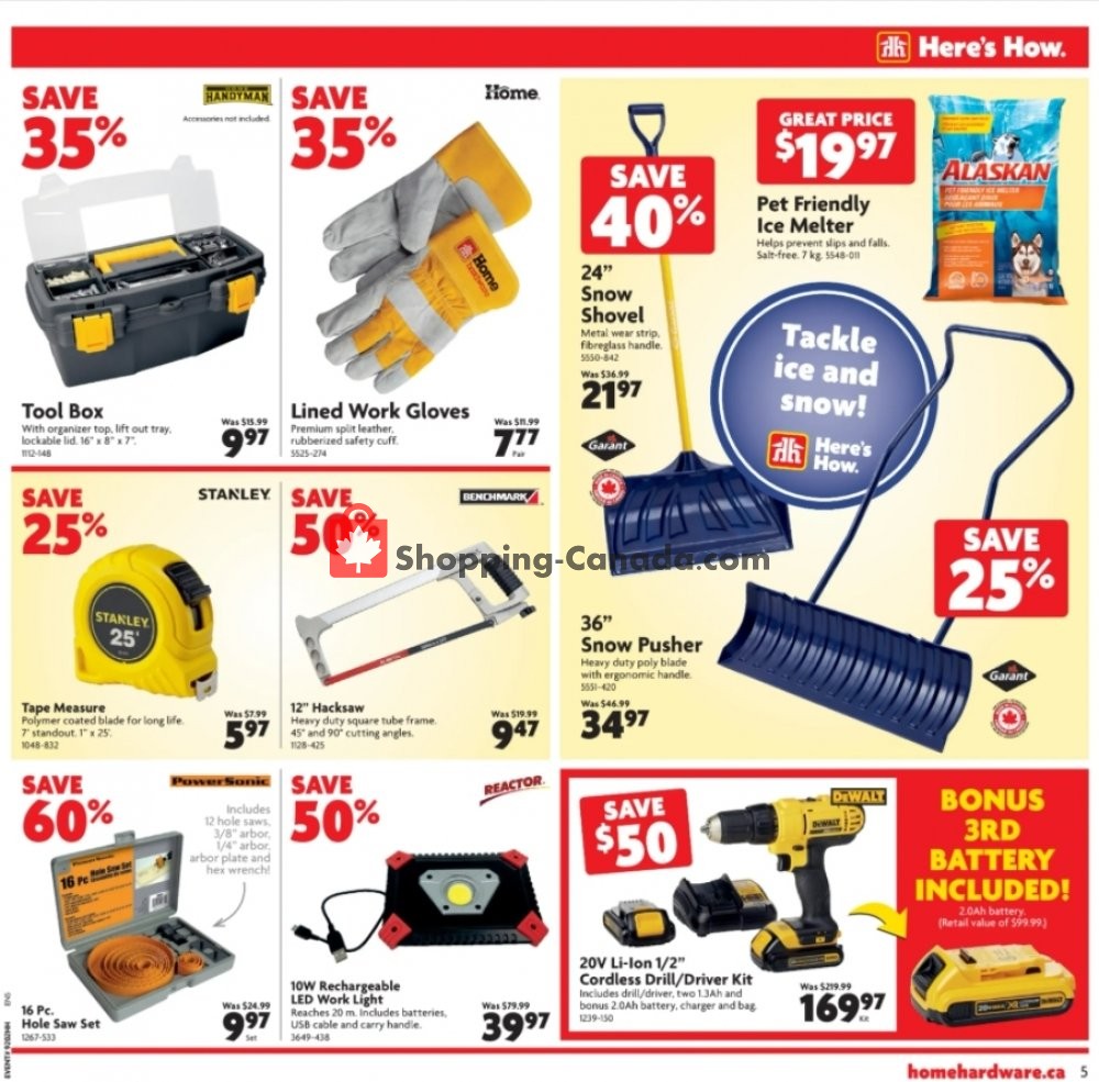 Home Hardware flyer from Thursday January 14, 2021 to Wednesday January 20, 2021 - page 6