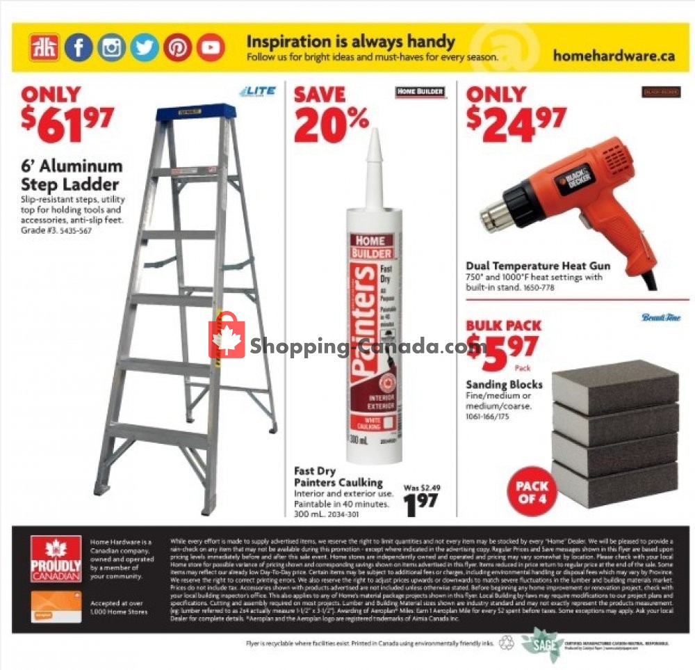 Home Hardware flyer from Thursday January 17, 2019 to Wednesday January 23, 2019 - page 14