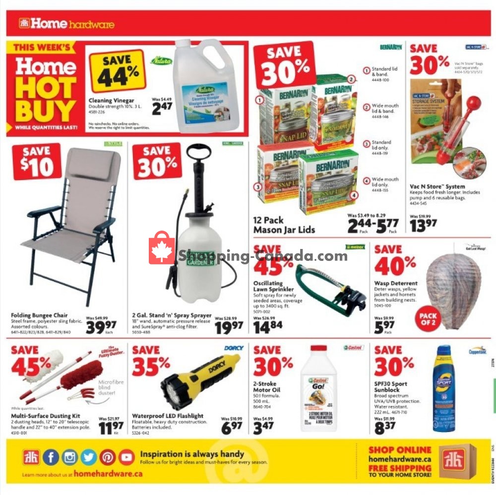 Home Hardware flyer from Thursday July 11, 2019 to Wednesday July 17, 2019 - page 2