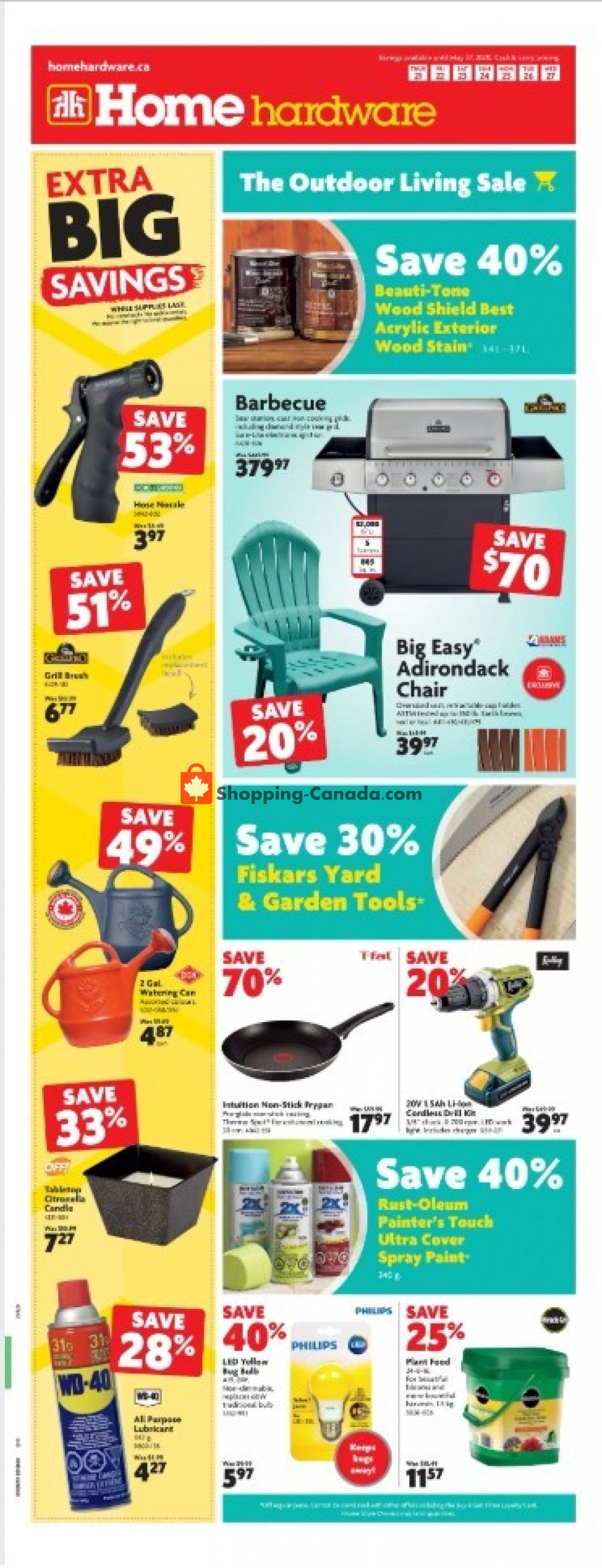 Home Hardware flyer from Thursday May 21, 2020 to Wednesday May 27, 2020 - page 1