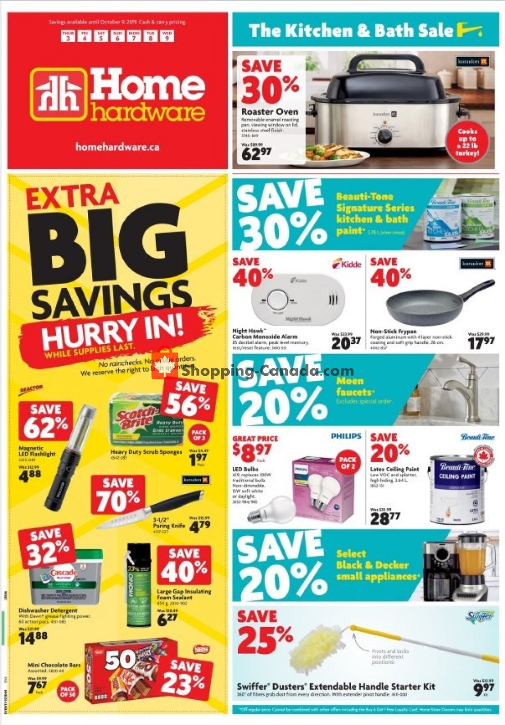 Home Hardware flyer from Thursday October 3, 2019 to Wednesday October 9, 2019 - page 1