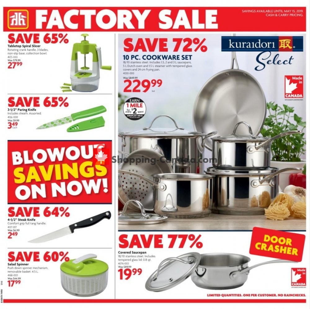 Home Hardware flyer from Thursday May 2, 2019 to Wednesday May 15, 2019 - page 1