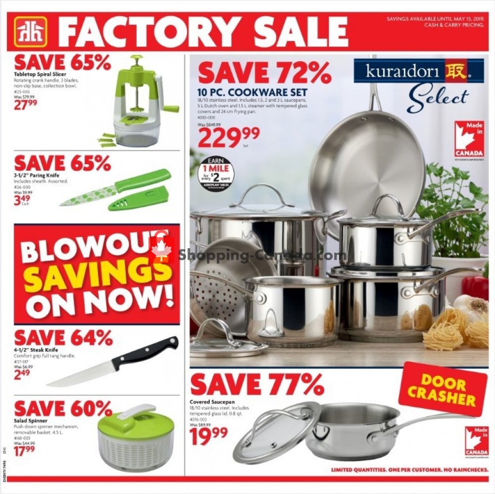 Home Hardware flyer from Thursday May 2, 2019 to Wednesday May 15, 2019 - page 1