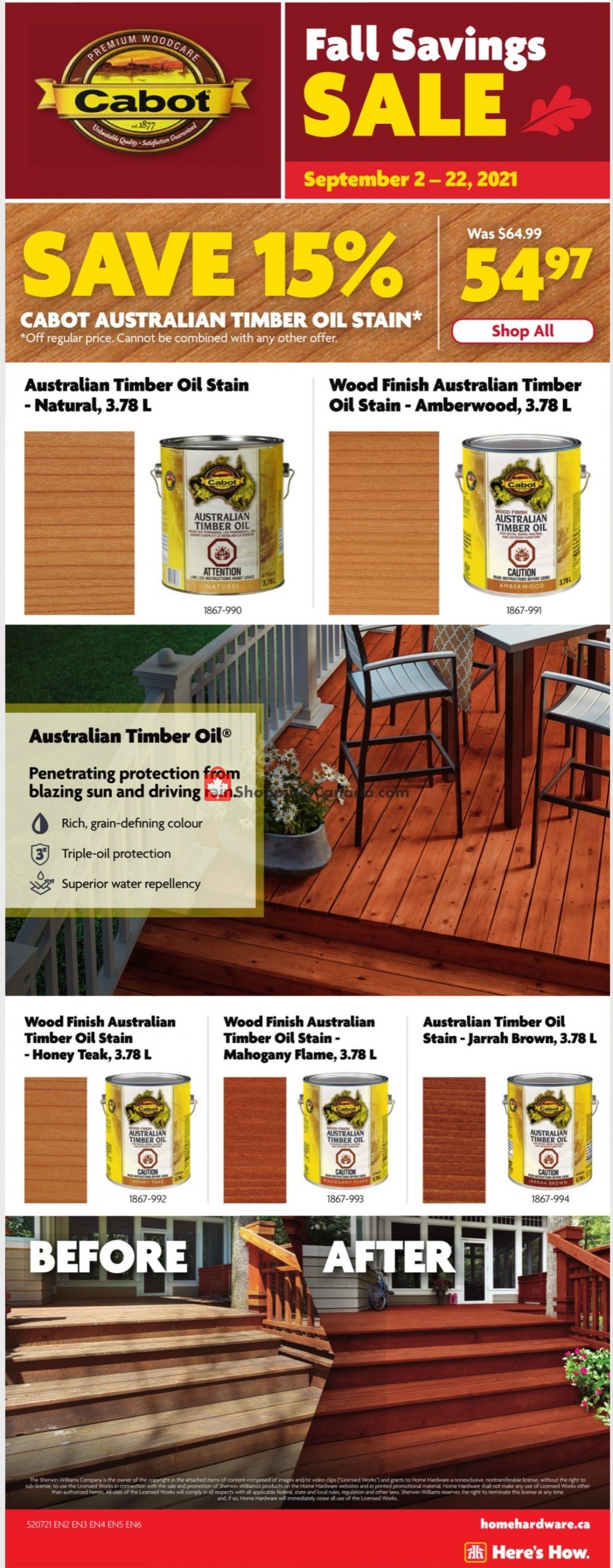 Home Hardware flyer from Thursday September 9, 2021 to Wednesday September 15, 2021 - page 12