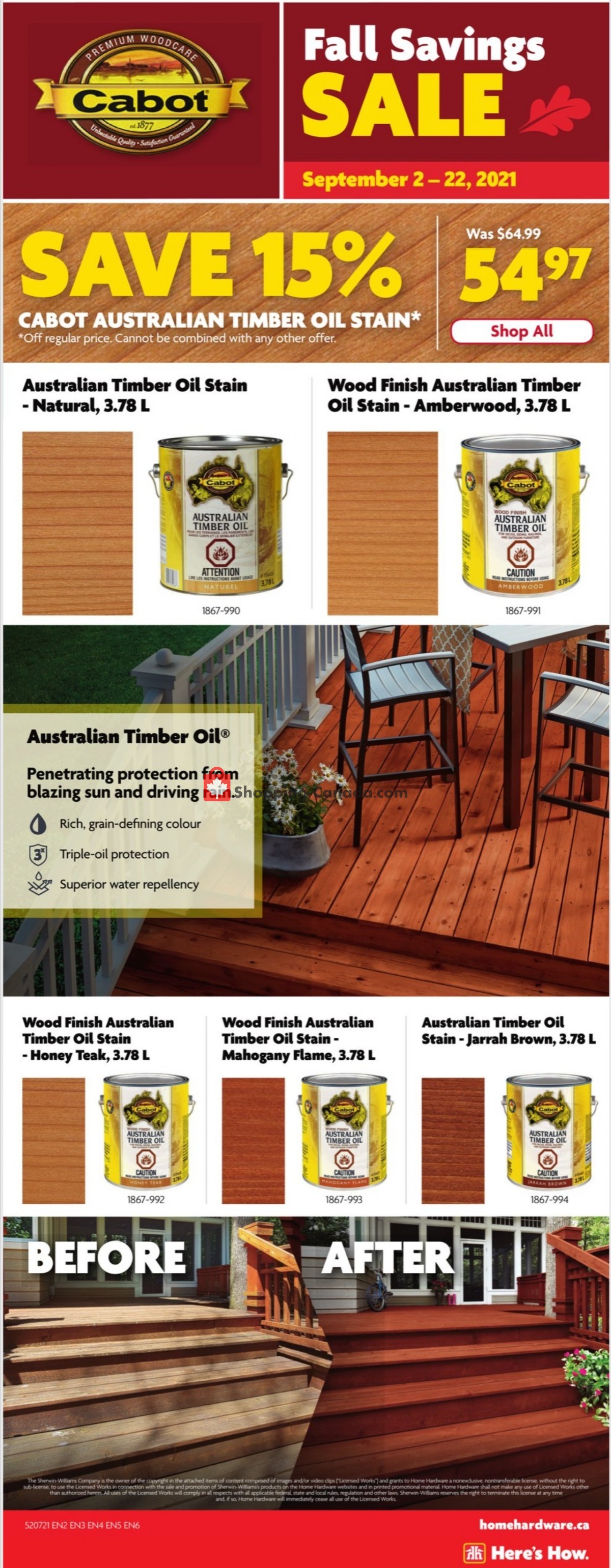 Home Hardware flyer from Thursday September 9, 2021 to Wednesday September 15, 2021 - page 10