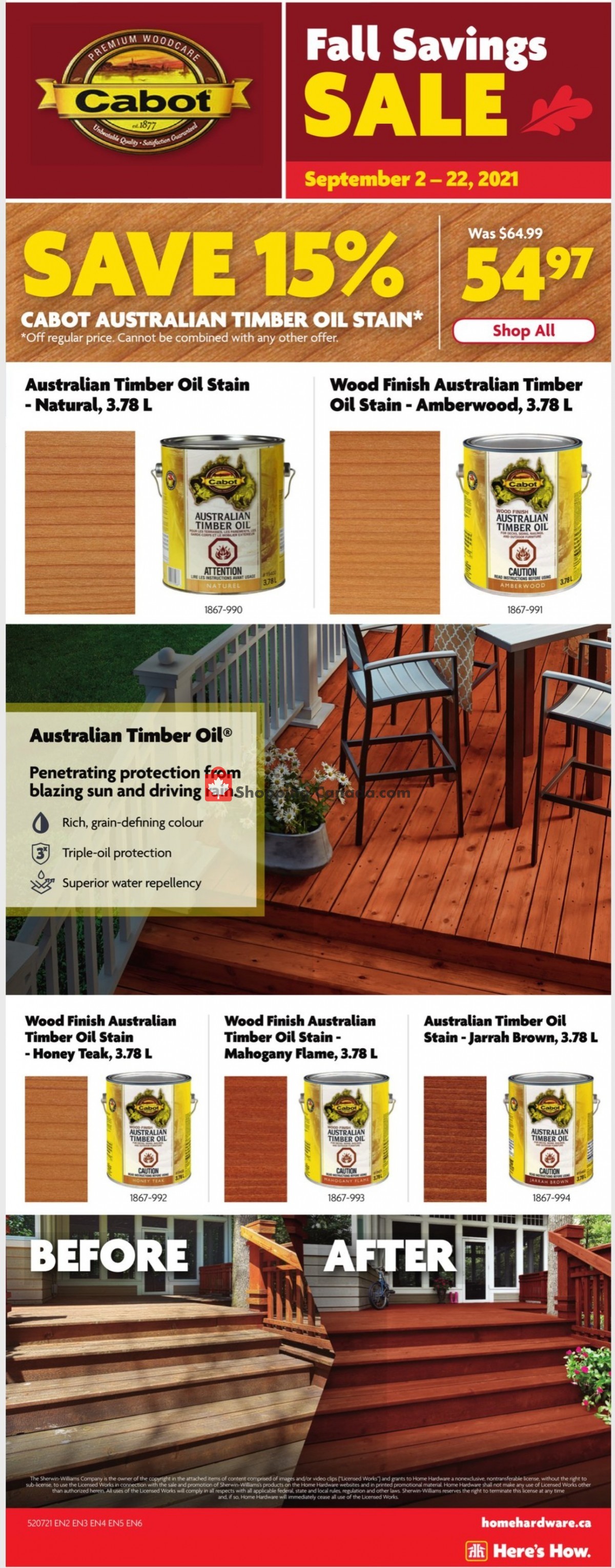 Home Hardware flyer from Thursday September 9, 2021 to Wednesday September 15, 2021 - page 10