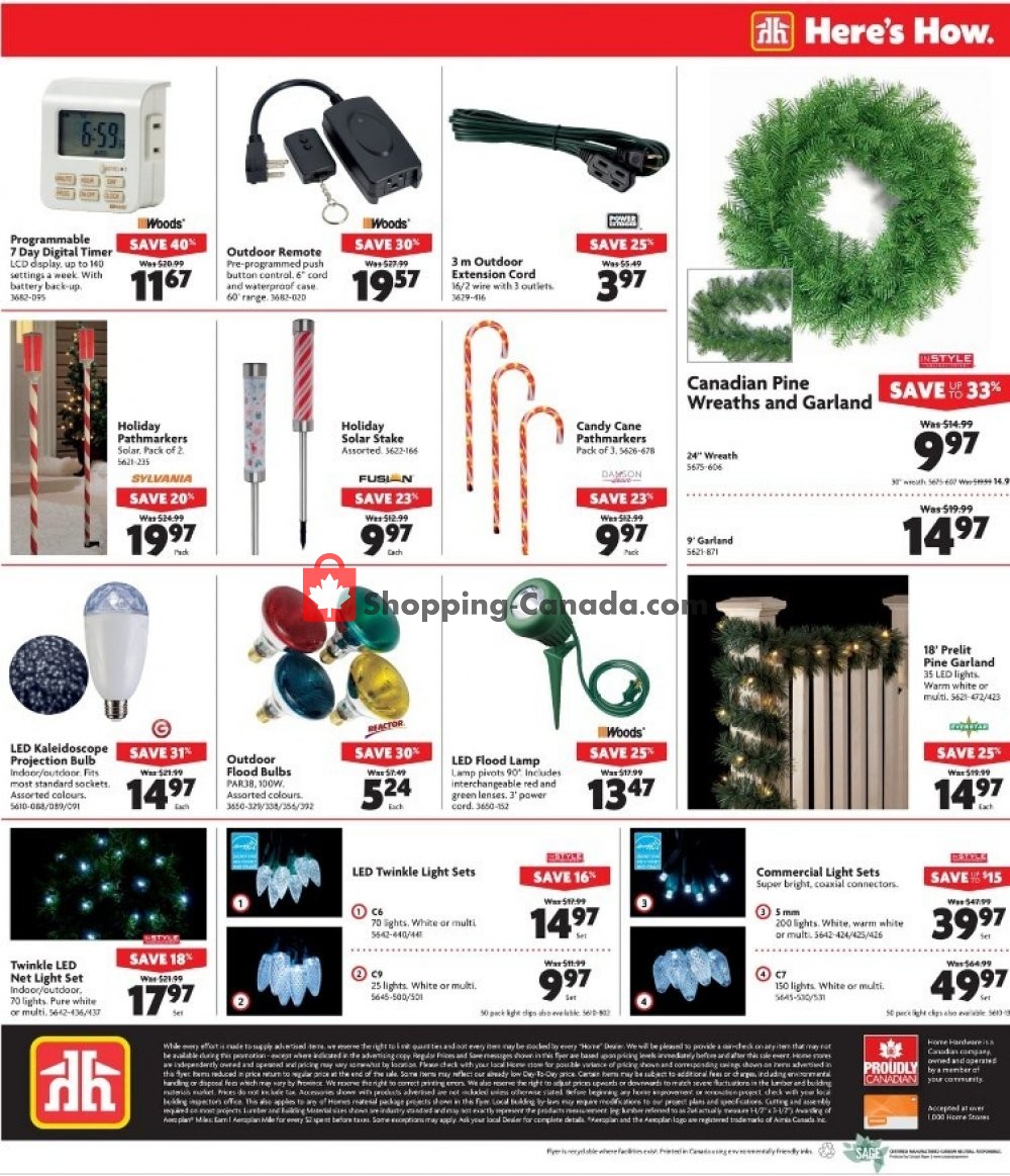 Home Hardware flyer from Wednesday October 24, 2018 to Tuesday October 30, 2018 - page 7