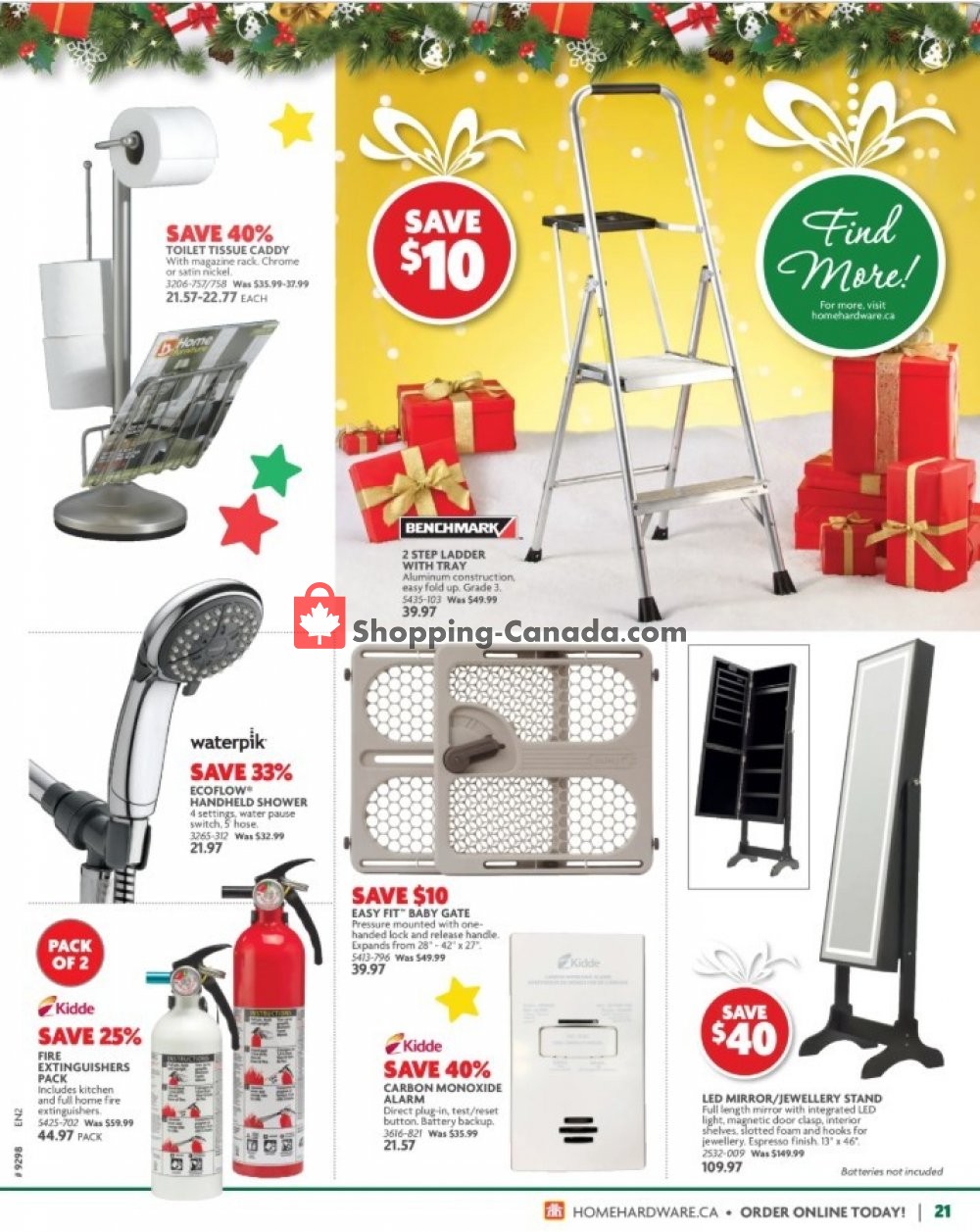 Home Hardware flyer from Thursday October 31, 2019 to Wednesday December 11, 2019 - page 21