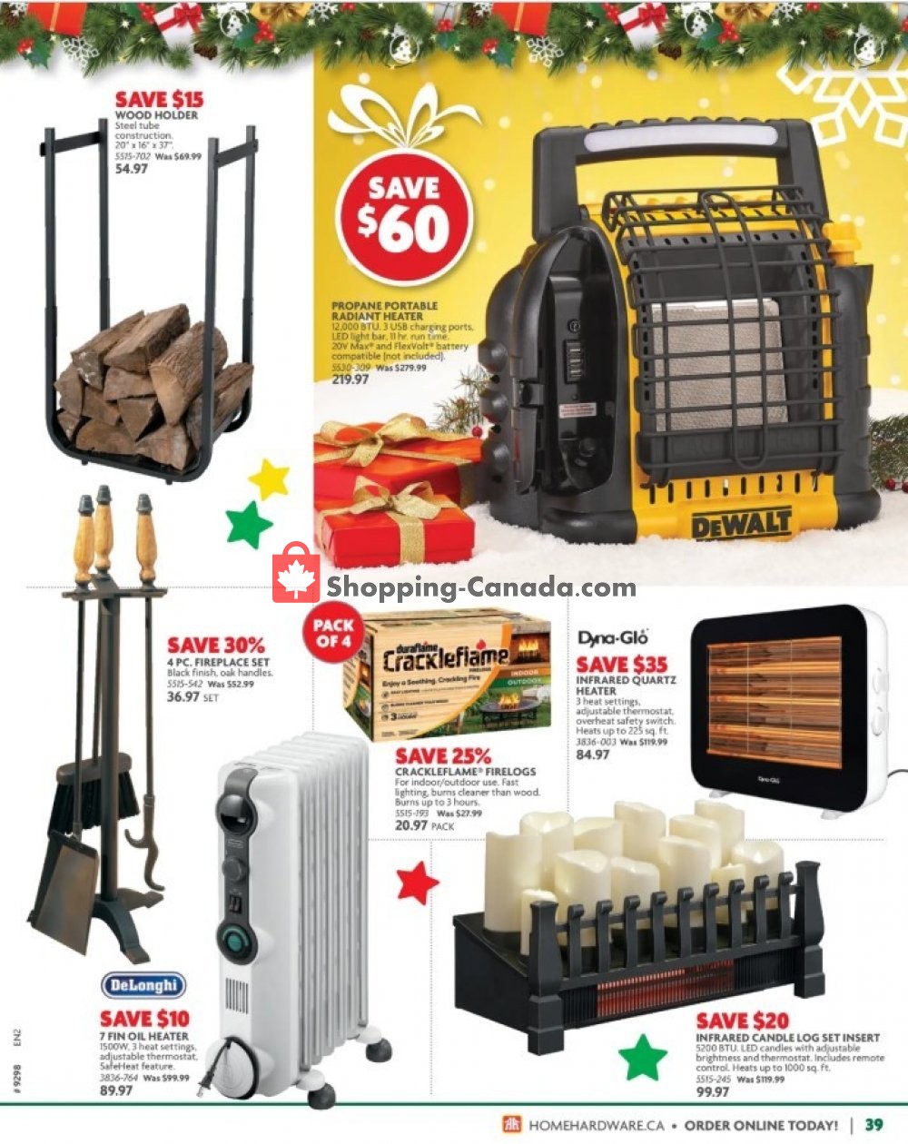 Home Hardware flyer from Thursday October 31, 2019 to Wednesday December 11, 2019 - page 39