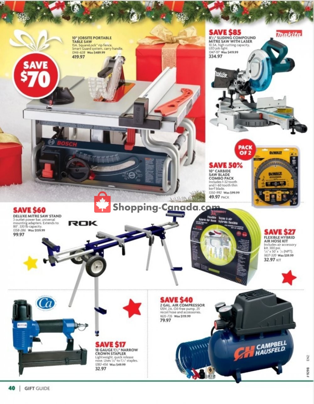 Home Hardware flyer from Thursday October 31, 2019 to Wednesday December 11, 2019 - page 40