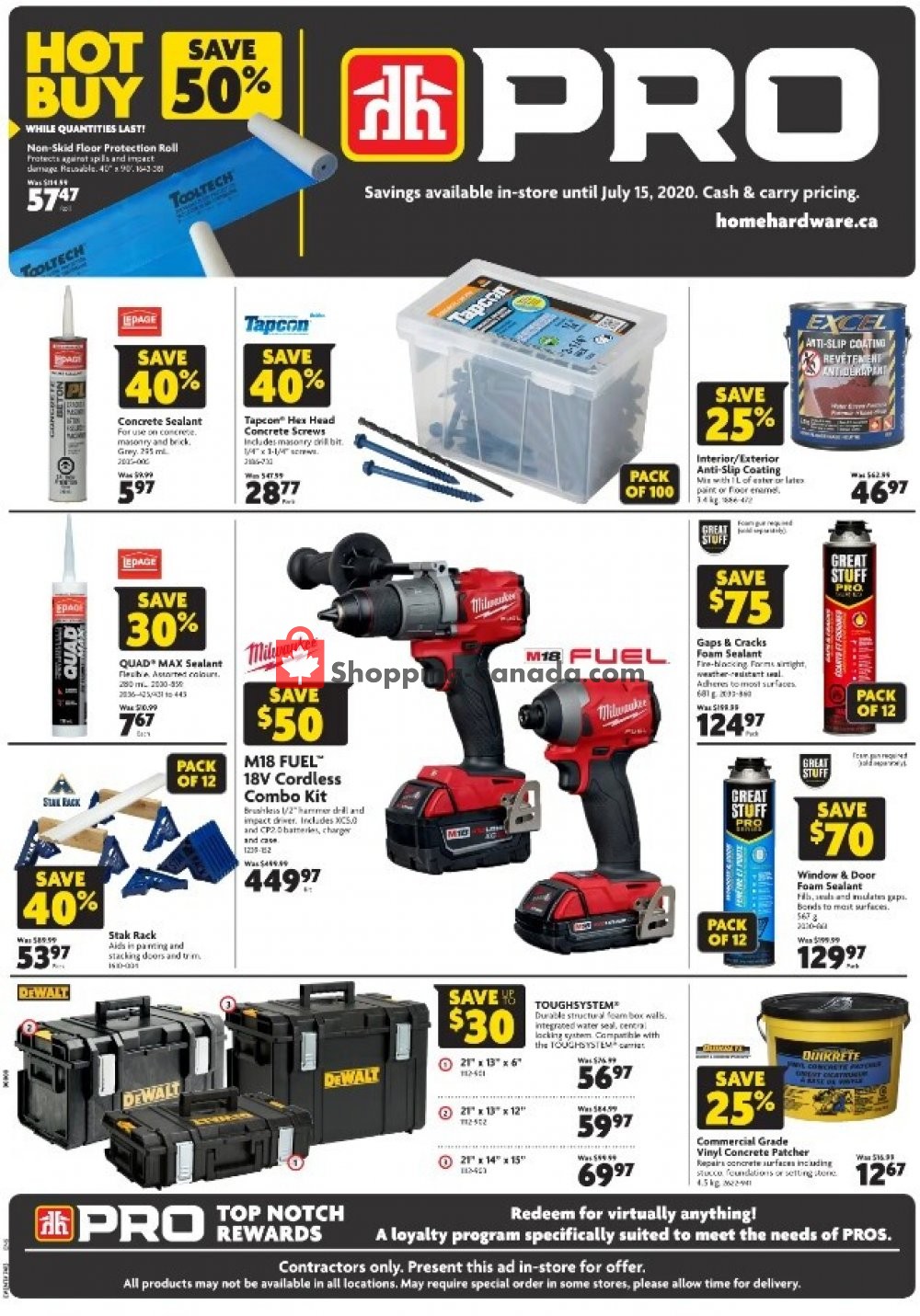 Home Hardware flyer from Thursday July 2, 2020 to Wednesday July 15, 2020 - page 1