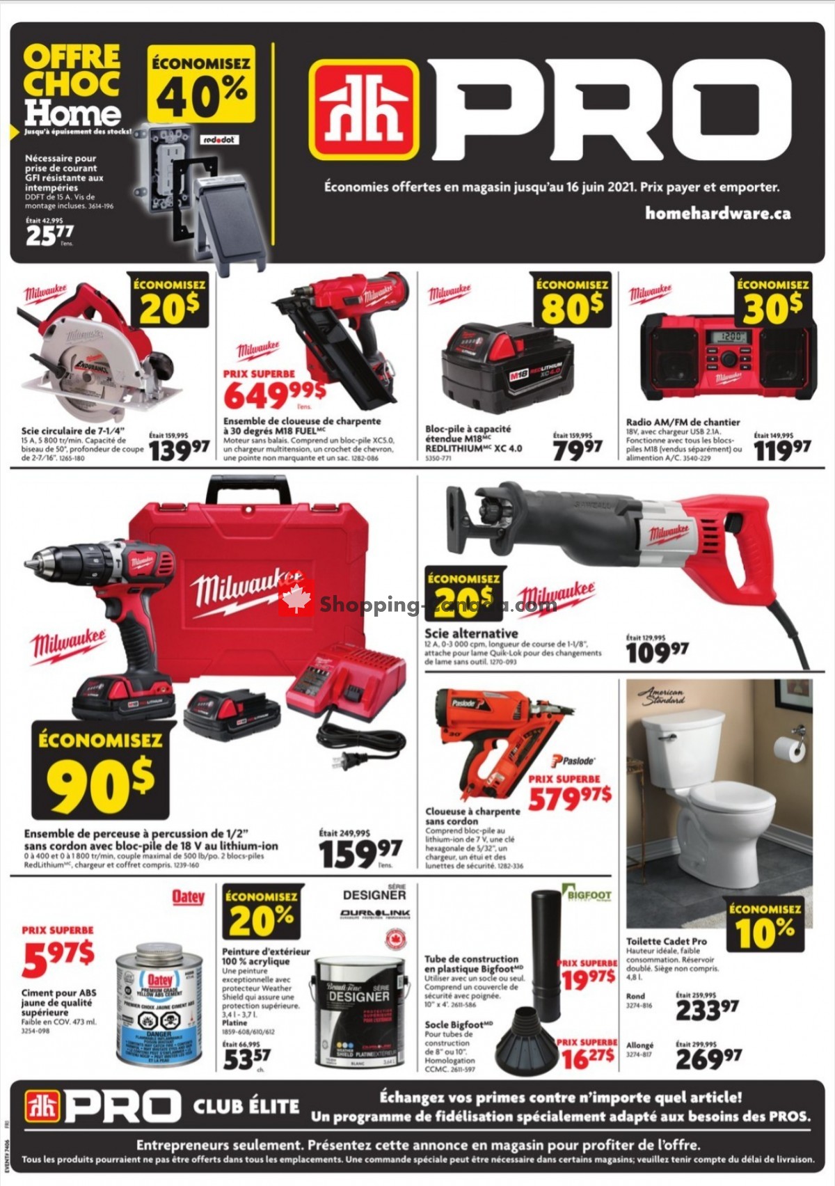 Home Hardware flyer from Thursday June 3, 2021 to Wednesday June 16, 2021 - page 1