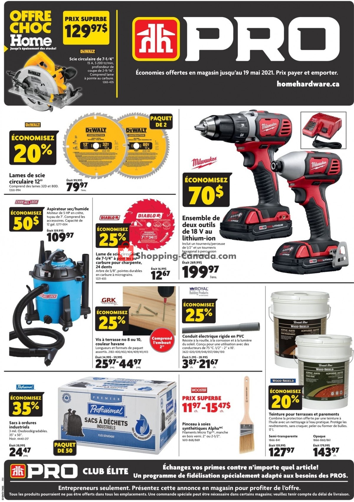 Home Hardware flyer from Thursday May 6, 2021 to Wednesday May 19, 2021 - page 1