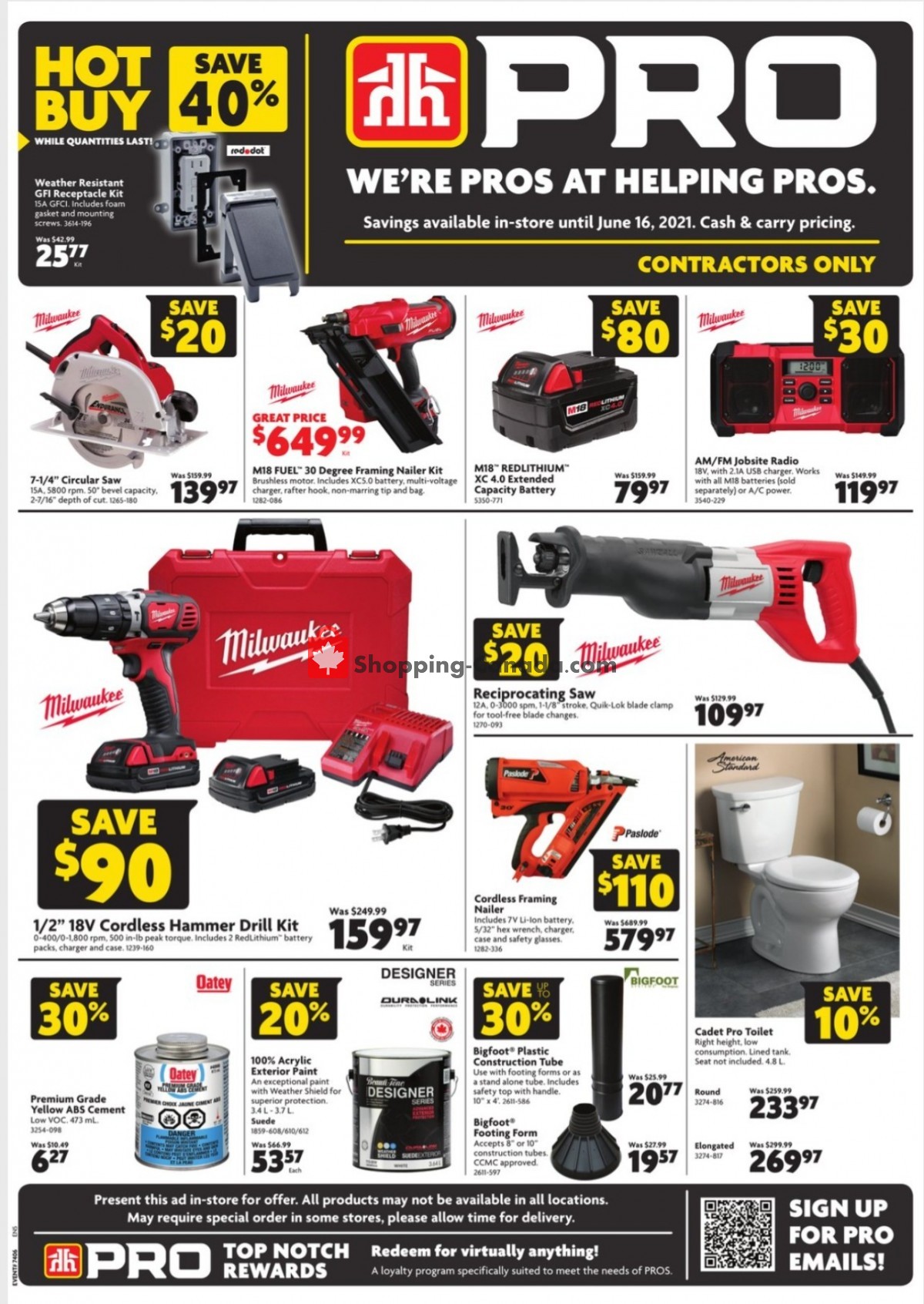 Home Hardware flyer from Thursday June 3, 2021 to Wednesday June 16, 2021 - page 1