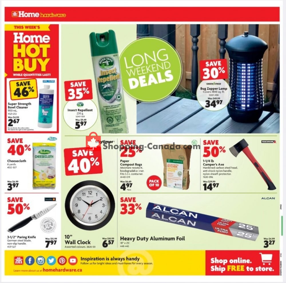 Home Hardware flyer from Thursday July 30, 2020 to Wednesday August 12, 2020 - page 2