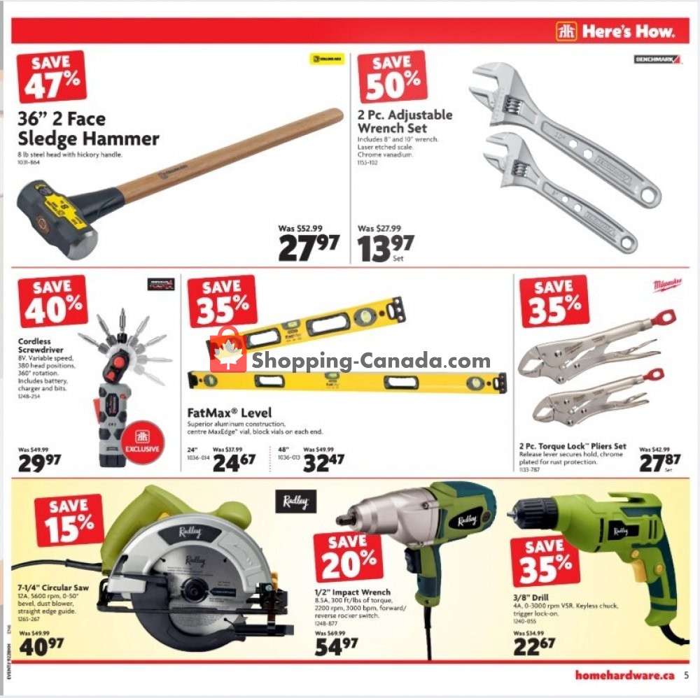 Home Hardware flyer from Thursday July 30, 2020 to Wednesday August 12, 2020 - page 7