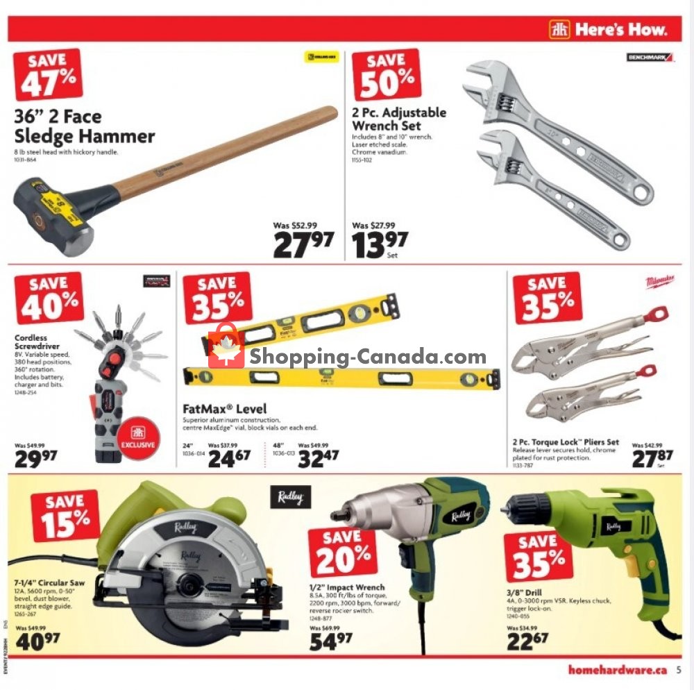Home Hardware flyer from Thursday July 30, 2020 to Wednesday August 12, 2020 - page 6