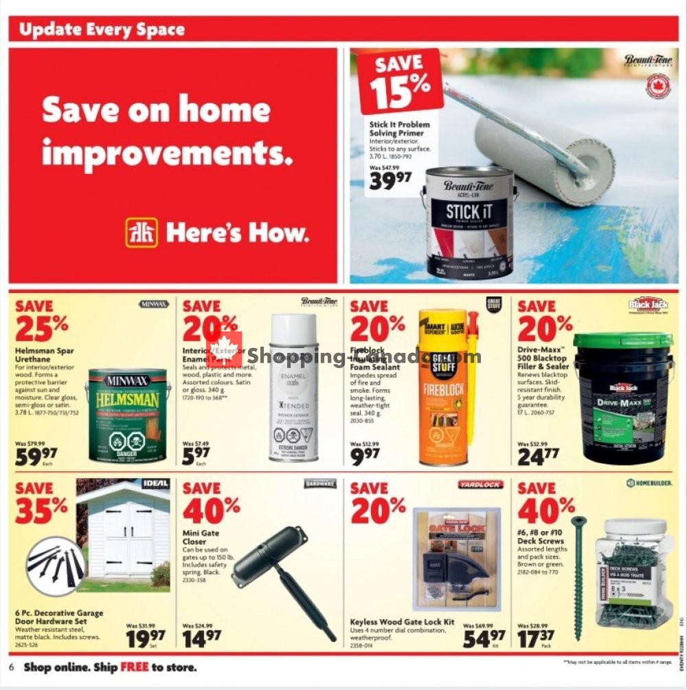 Home Hardware flyer from Thursday July 30, 2020 to Wednesday August 12, 2020 - page 7