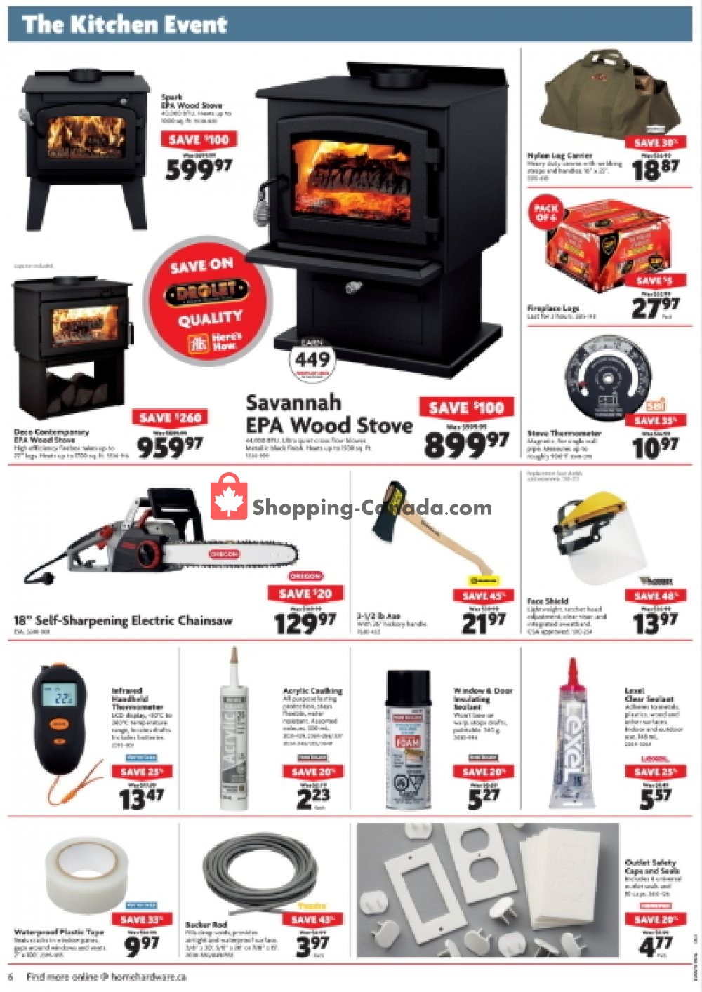 Home Hardware flyer from Wednesday October 3, 2018 to Tuesday October 9, 2018 - page 6