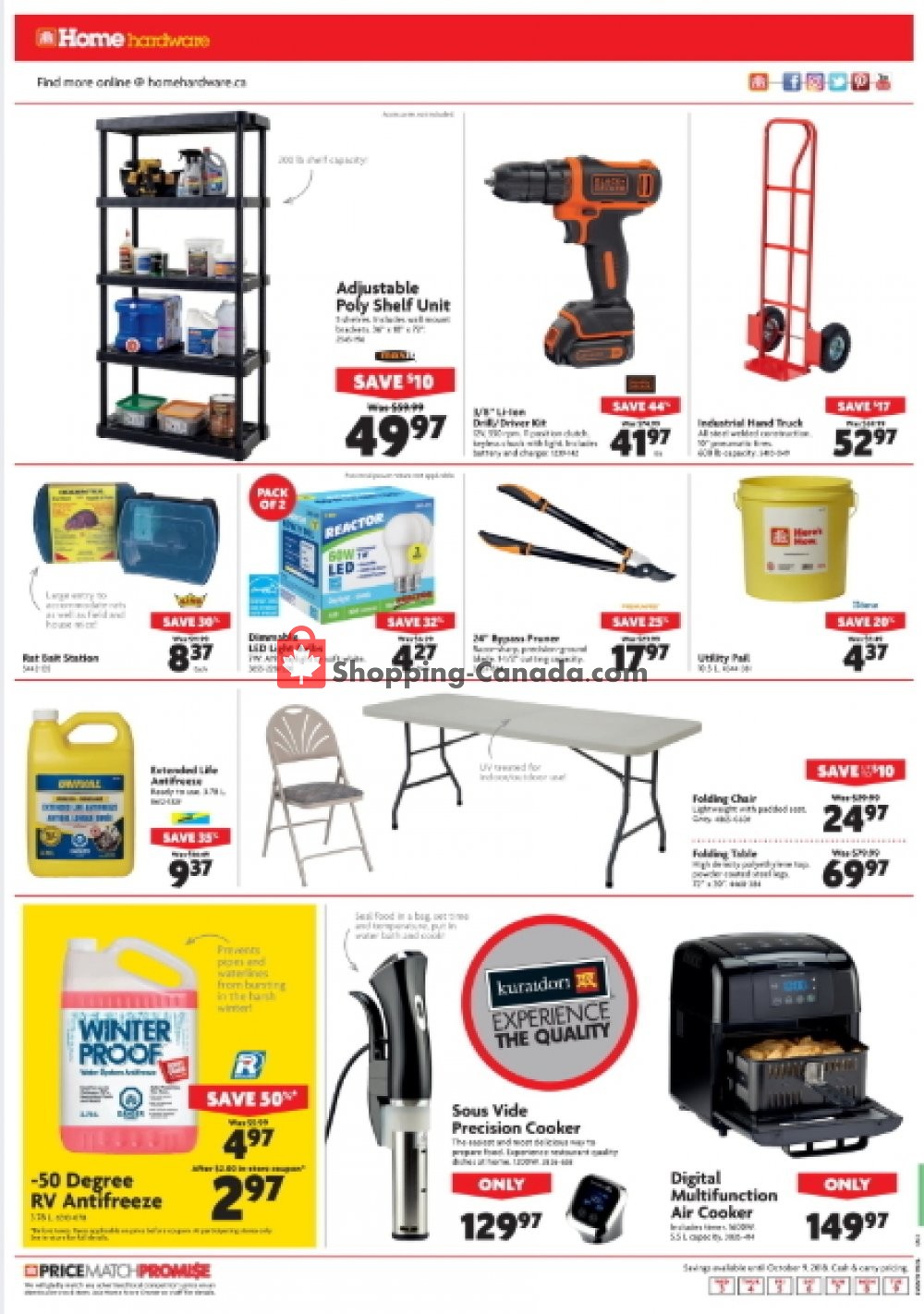 Home Hardware flyer from Wednesday October 3, 2018 to Tuesday October 9, 2018 - page 8