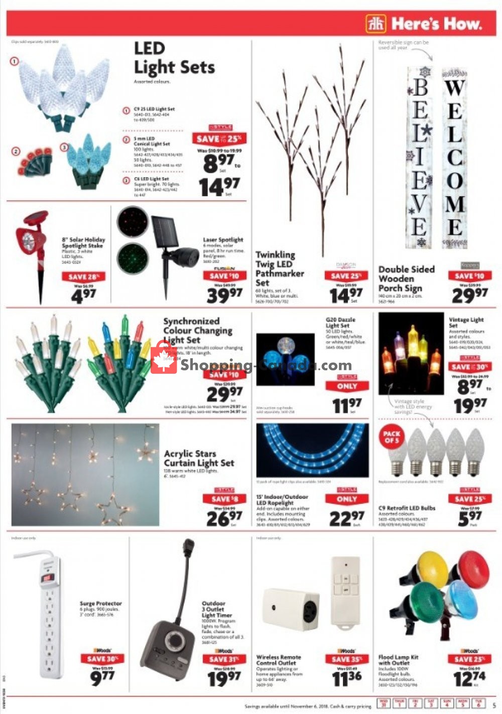 Home Hardware flyer from Wednesday October 31, 2018 to Tuesday November 6, 2018 - page 5