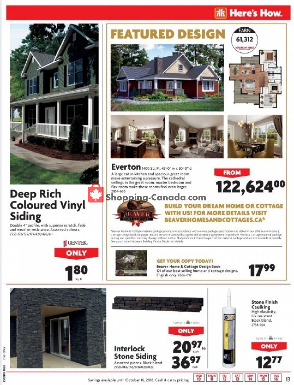 Home Hardware flyer from Wednesday October 10, 2018 to Tuesday October 16, 2018 - page 13