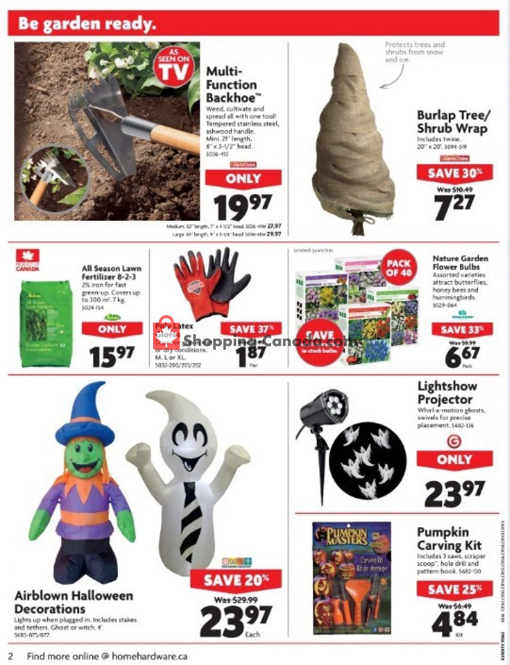 Home Hardware flyer from Wednesday October 10, 2018 to Tuesday October 16, 2018 - page 2