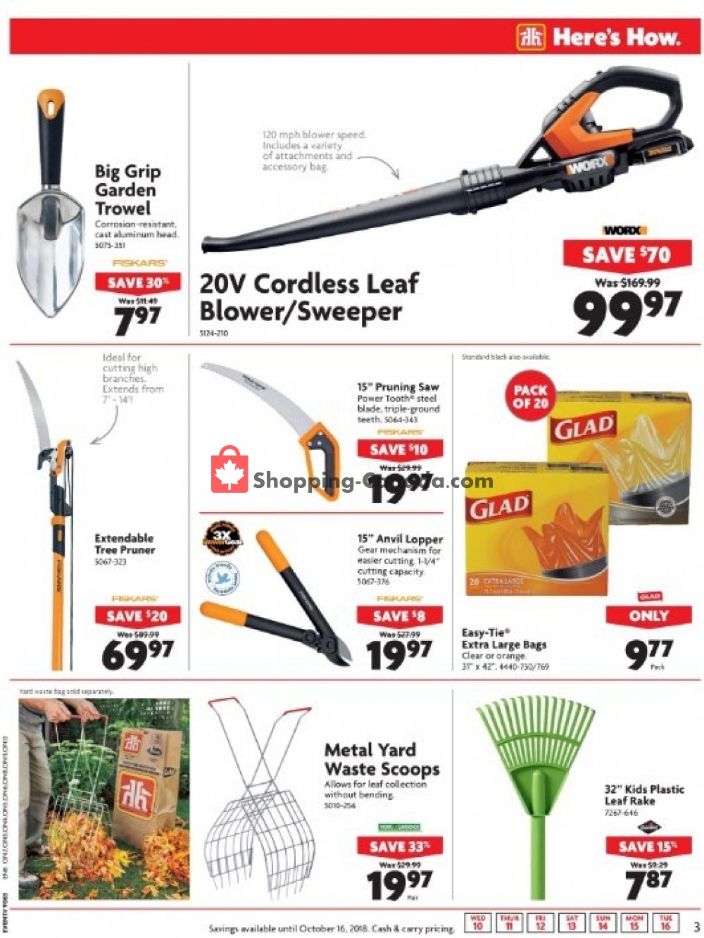 Home Hardware flyer from Wednesday October 10, 2018 to Tuesday October 16, 2018 - page 3