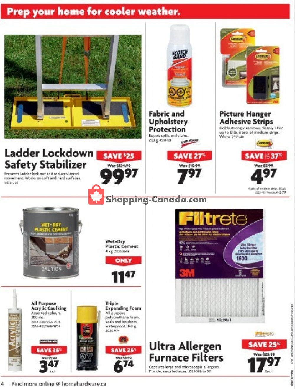 Home Hardware flyer from Wednesday October 10, 2018 to Tuesday October 16, 2018 - page 4