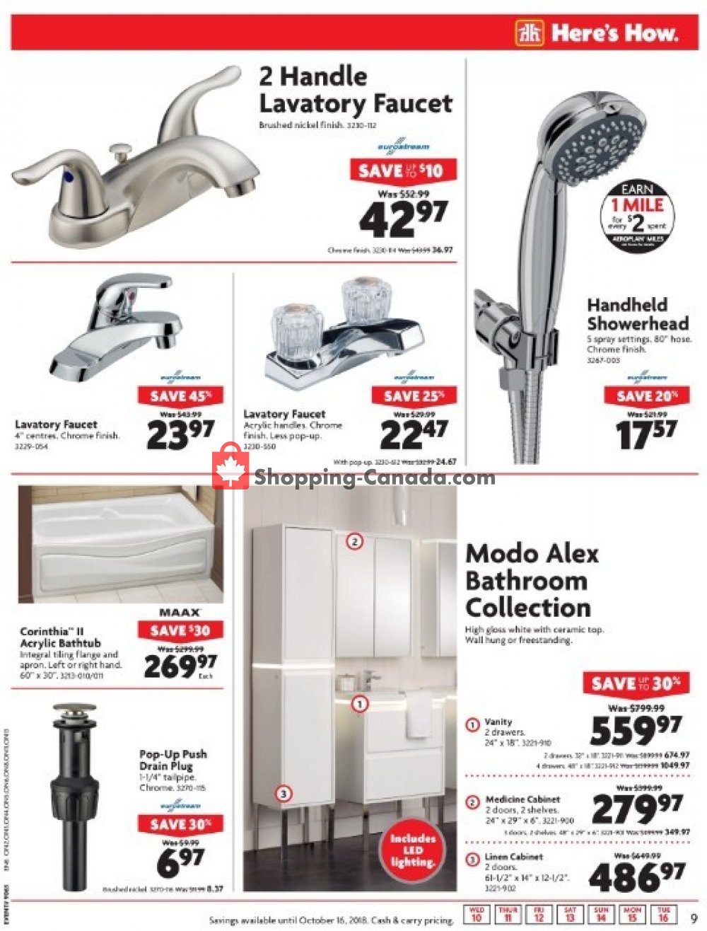 Home Hardware flyer from Wednesday October 10, 2018 to Tuesday October 16, 2018 - page 9