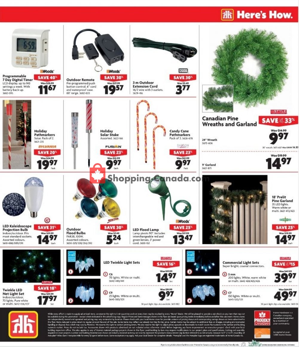 Home Hardware flyer from Wednesday October 24, 2018 to Tuesday October 30, 2018 - page 7