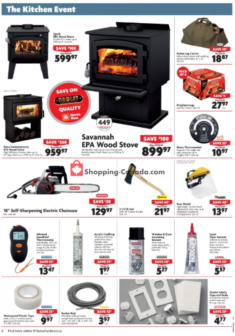 Home Hardware flyer from Wednesday October 3, 2018 to Tuesday October 9, 2018 - page 6