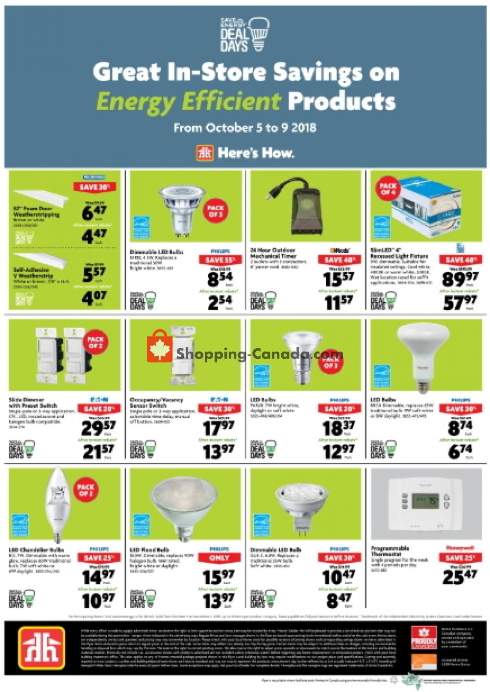Home Hardware flyer from Wednesday October 3, 2018 to Tuesday October 9, 2018 - page 7
