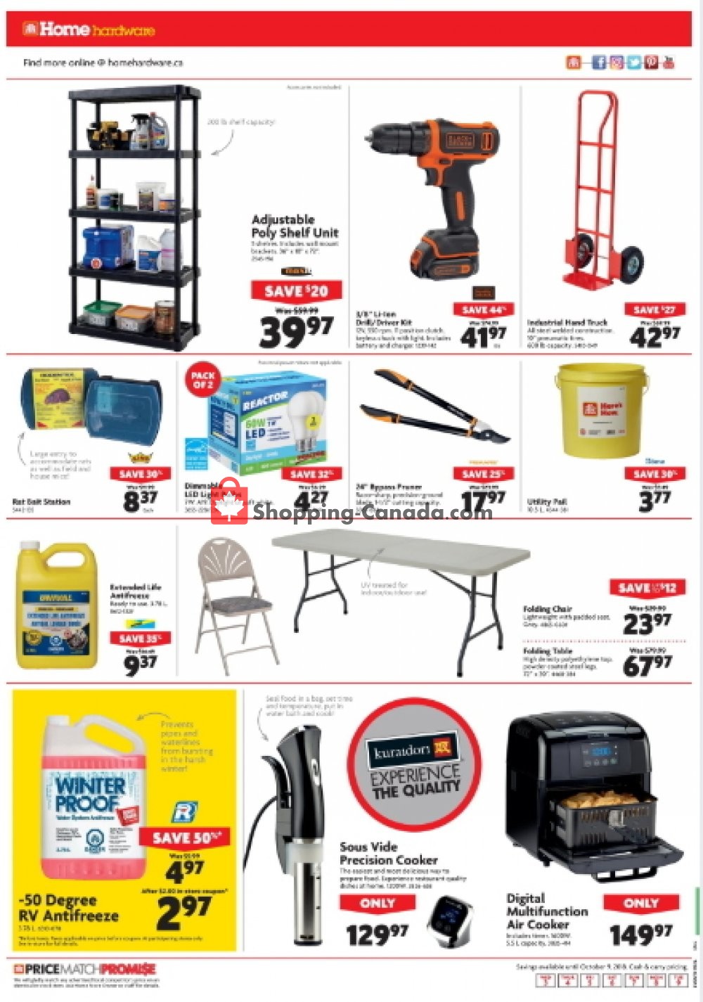 Home Hardware flyer from Wednesday October 3, 2018 to Tuesday October 9, 2018 - page 8