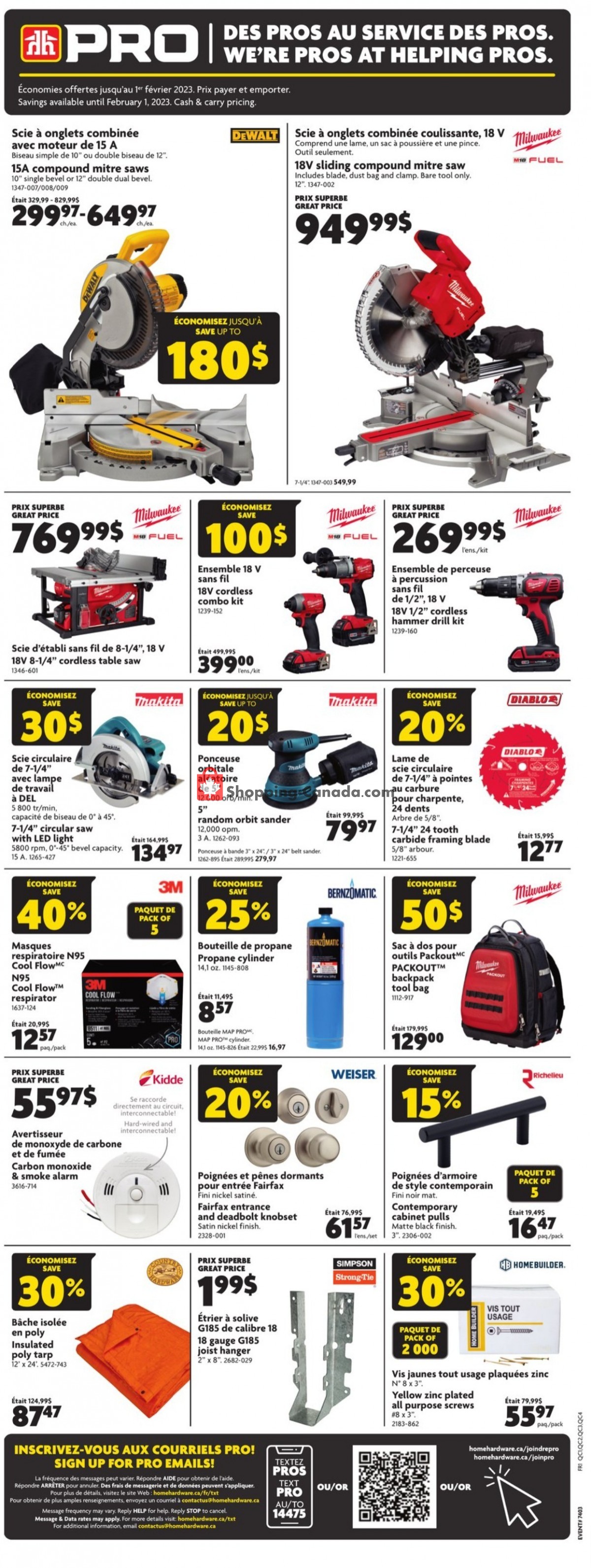 Home Hardware flyer from Thursday January 19, 2023 to Tuesday January 31, 2023 - page 2