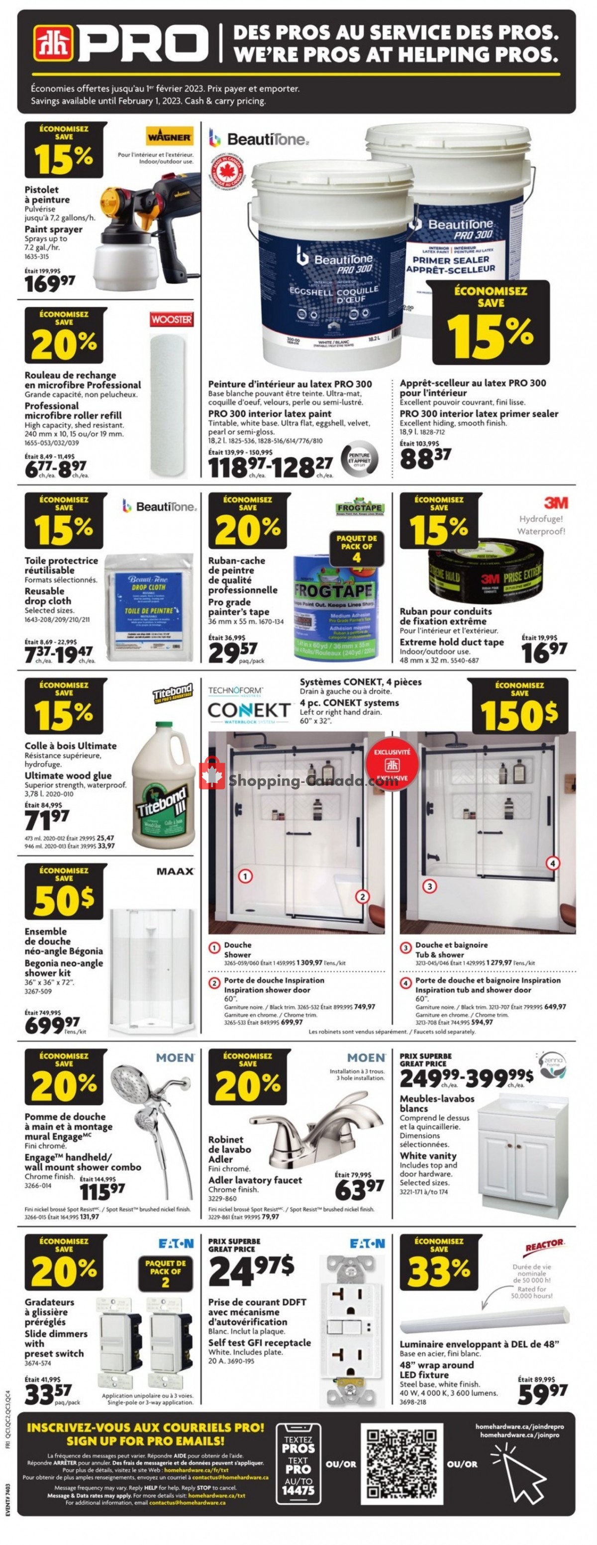 Home Hardware flyer from Thursday January 19, 2023 to Tuesday January 31, 2023 - page 3