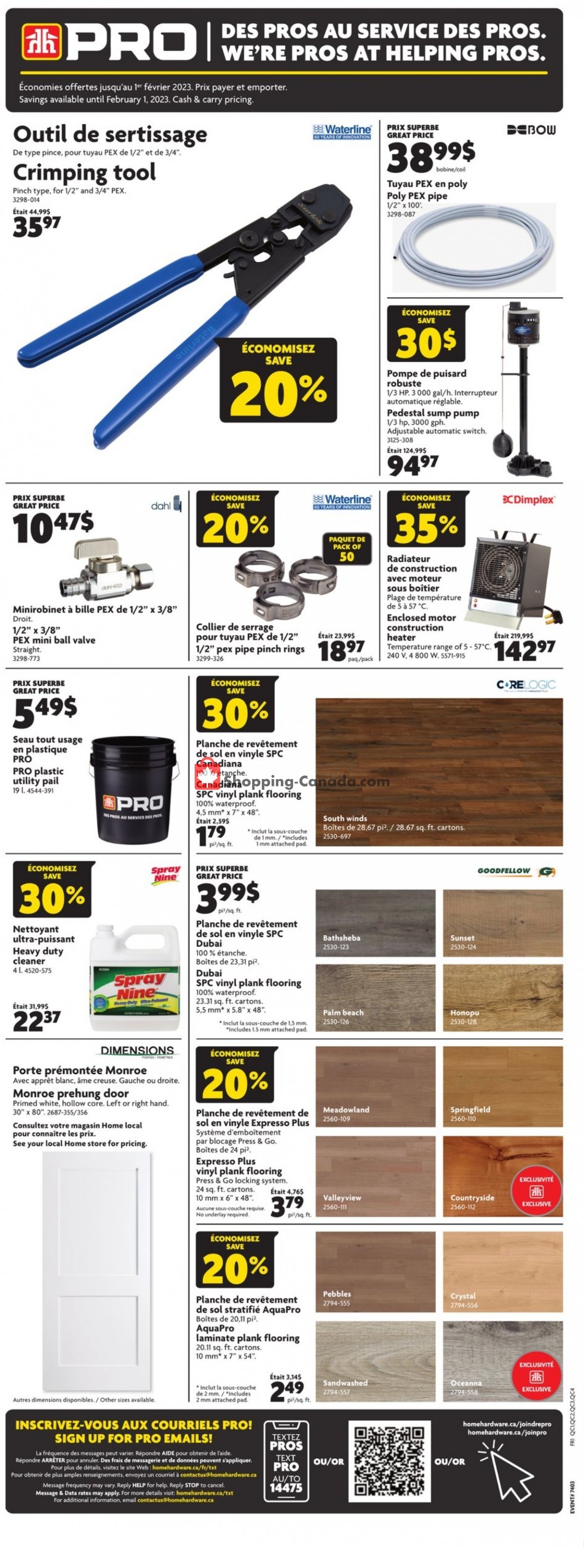 Home Hardware flyer from Thursday January 19, 2023 to Tuesday January 31, 2023 - page 4