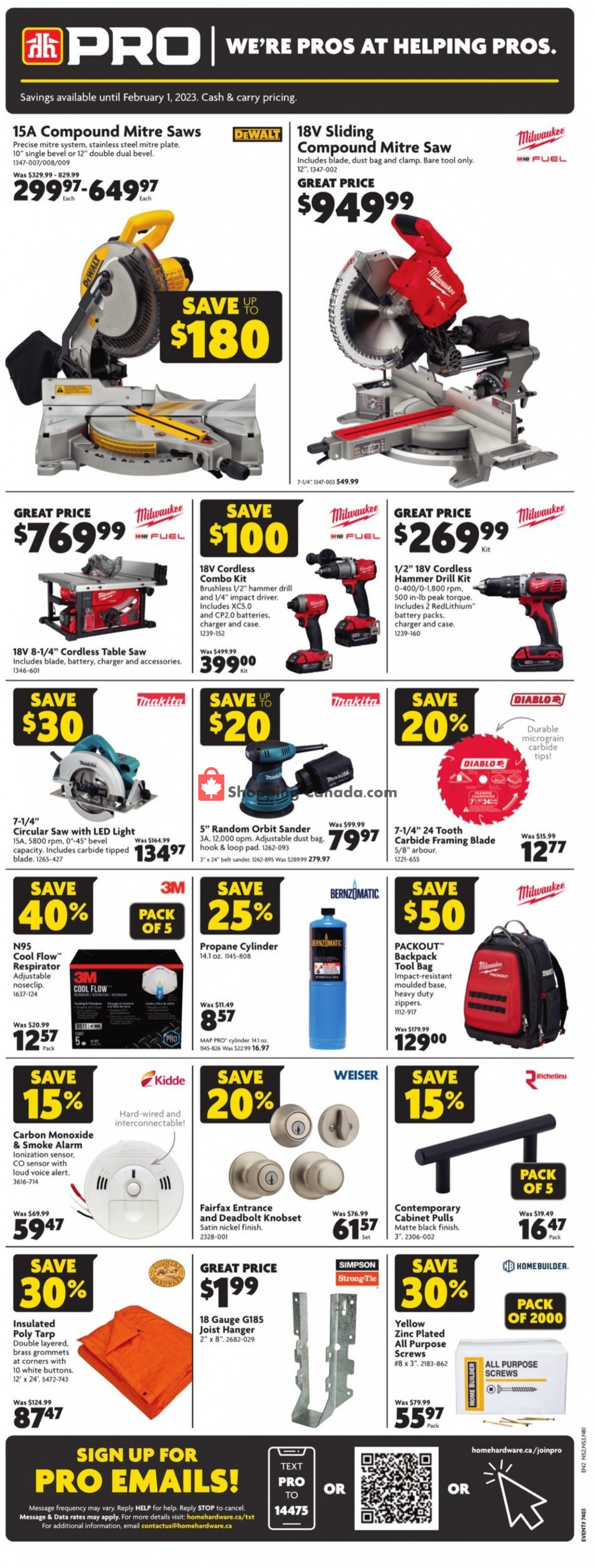 Home Hardware flyer from Thursday January 19, 2023 to Tuesday January 31, 2023 - page 2