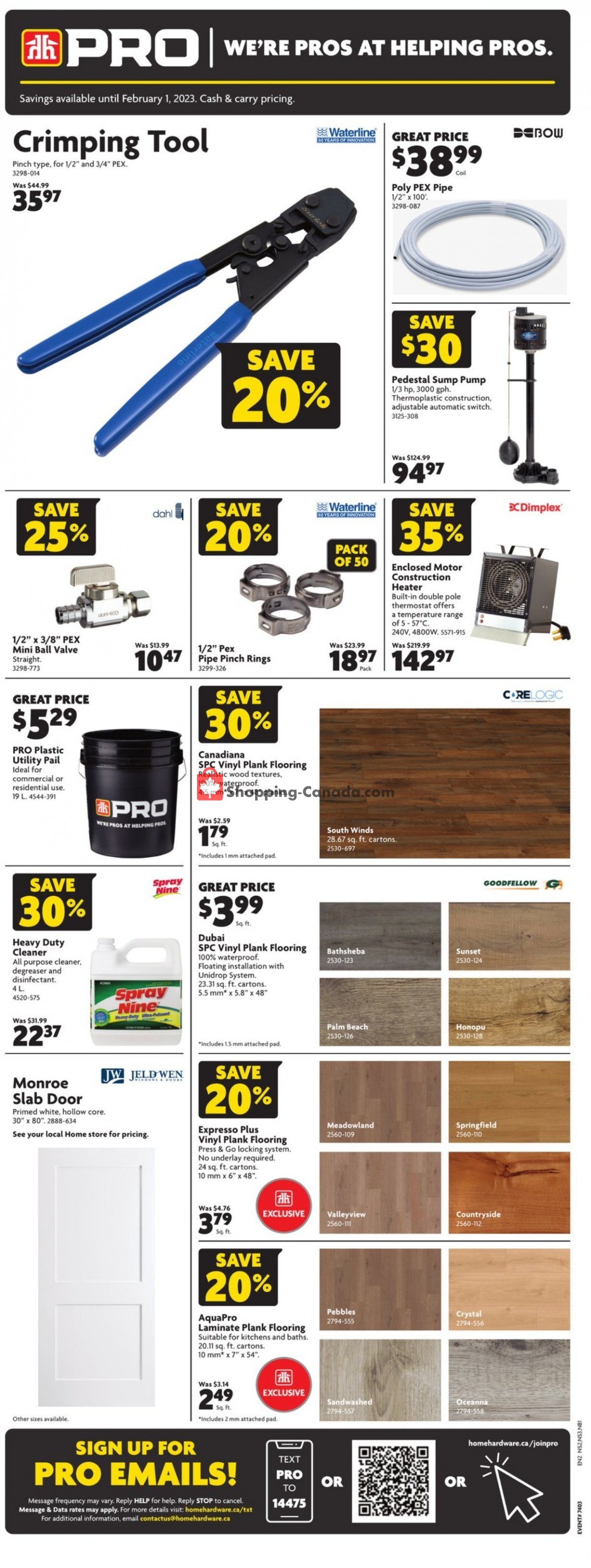 Home Hardware flyer from Thursday January 19, 2023 to Tuesday January 31, 2023 - page 4