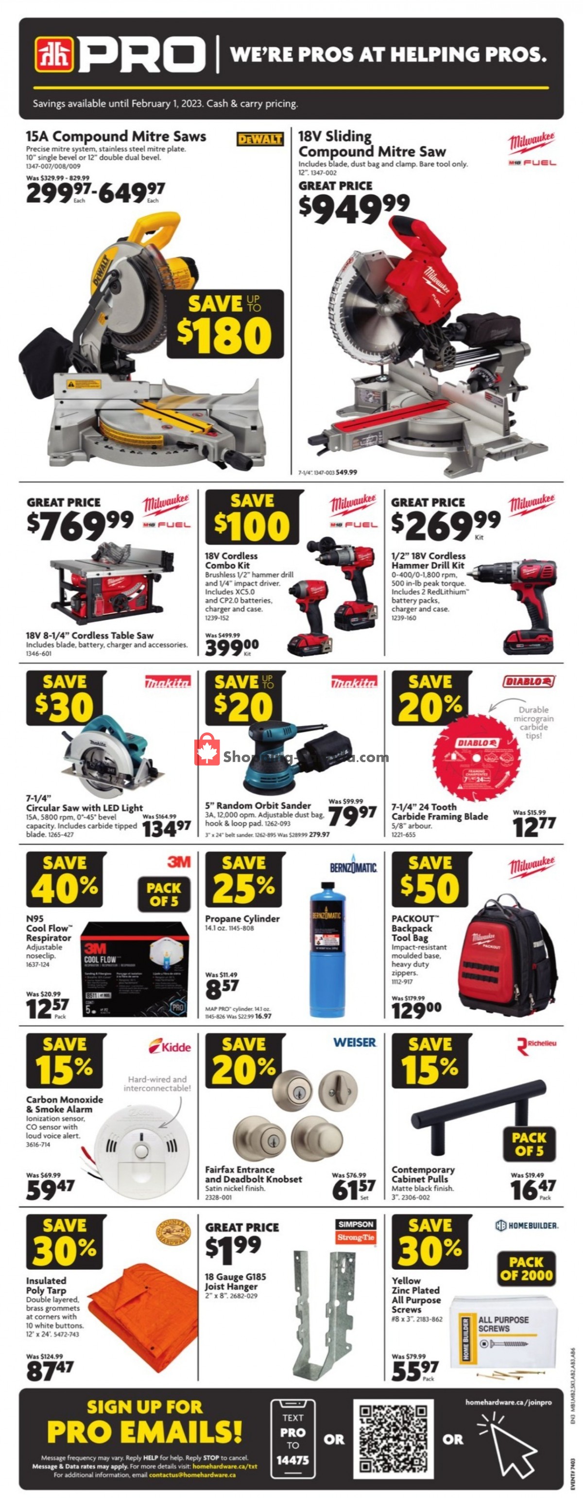 Home Hardware flyer from Thursday January 19, 2023 to Tuesday January 31, 2023 - page 2
