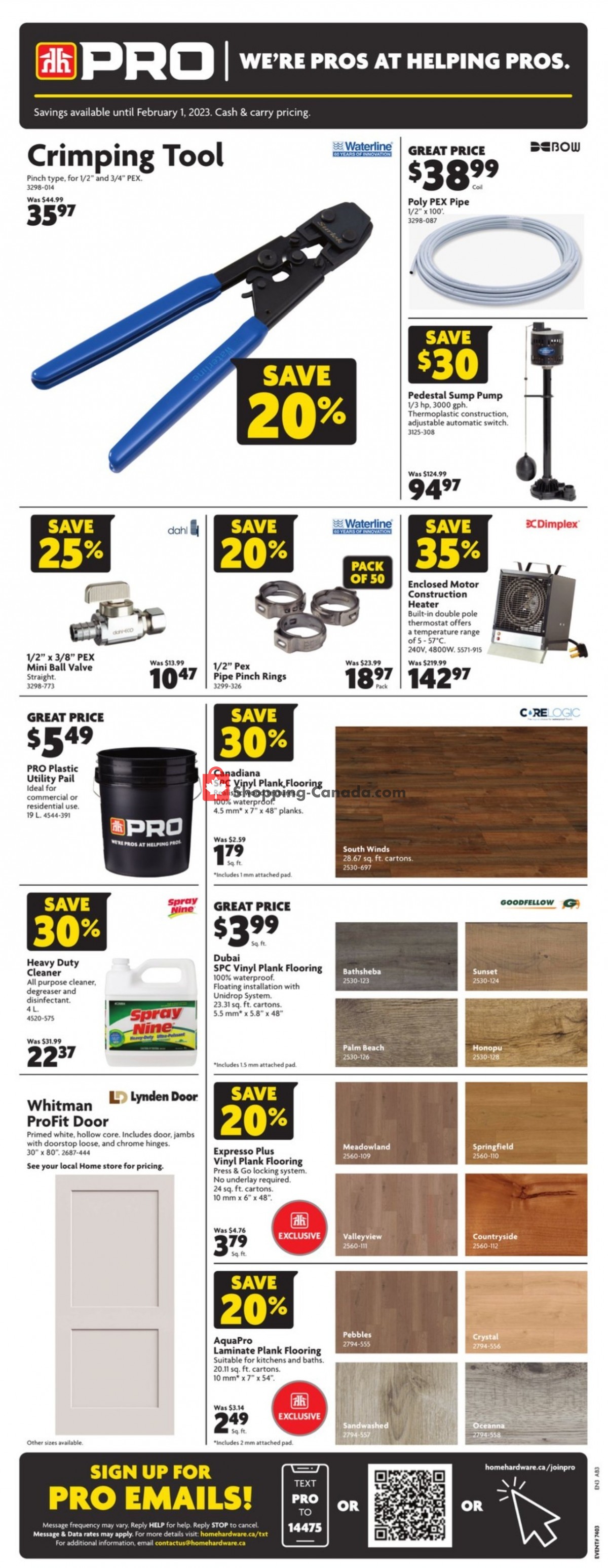 Home Hardware flyer from Thursday January 19, 2023 to Tuesday January 31, 2023 - page 4