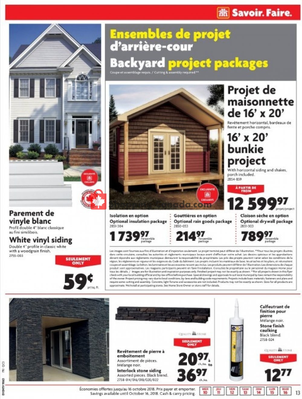 Home Hardware flyer from Wednesday October 10, 2018 to Tuesday October 16, 2018 - page 13
