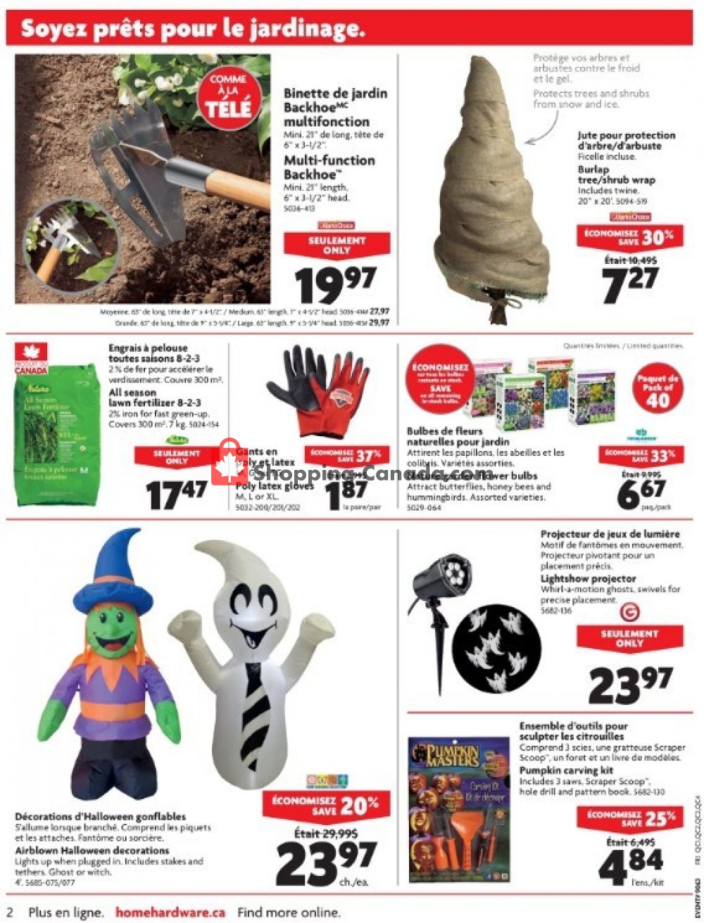 Home Hardware flyer from Wednesday October 10, 2018 to Tuesday October 16, 2018 - page 2