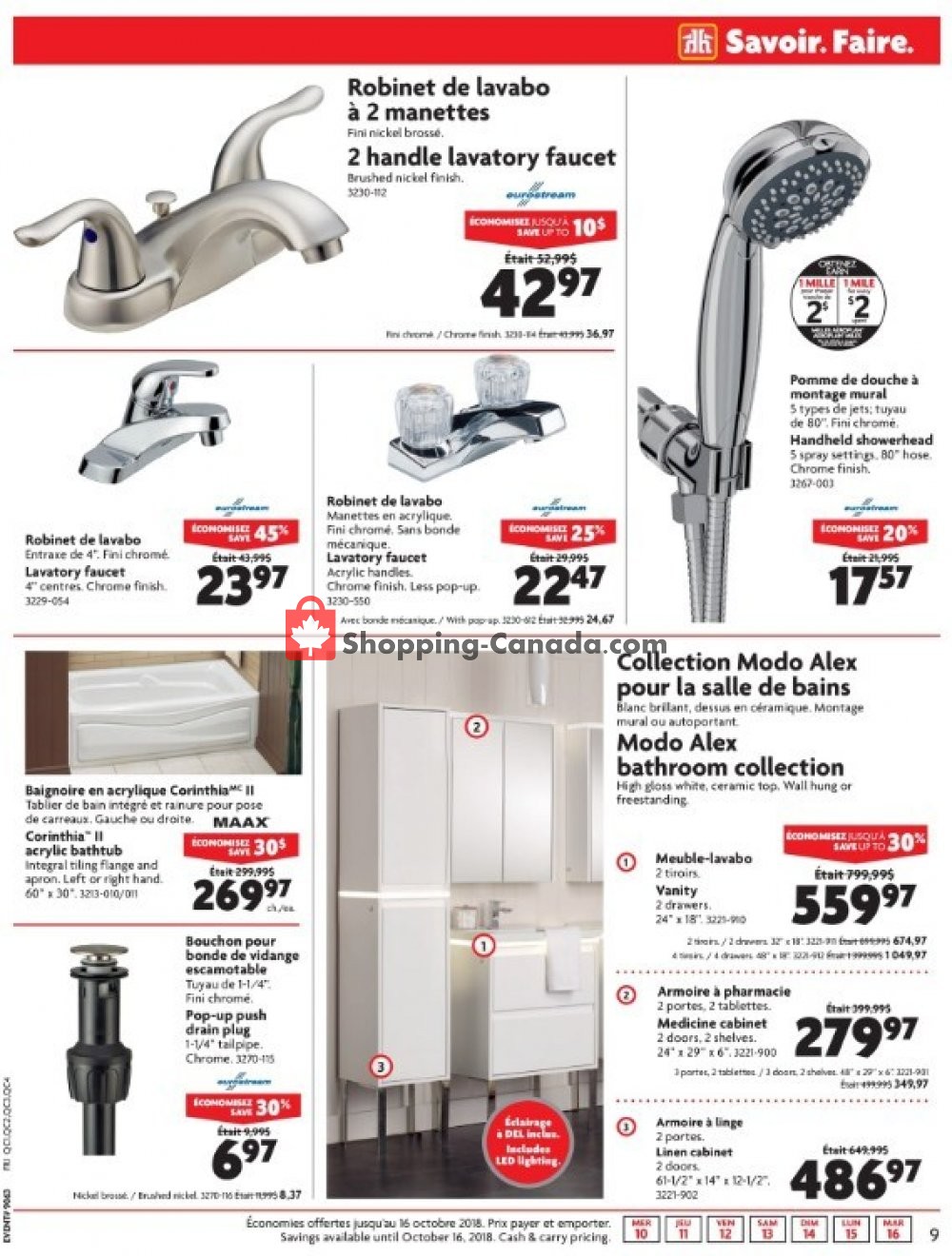 Home Hardware flyer from Wednesday October 10, 2018 to Tuesday October 16, 2018 - page 9