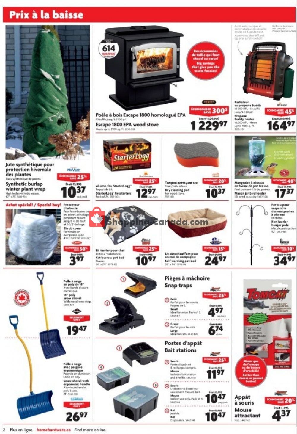 Home Hardware flyer from Wednesday October 24, 2018 to Tuesday October 30, 2018 - page 2