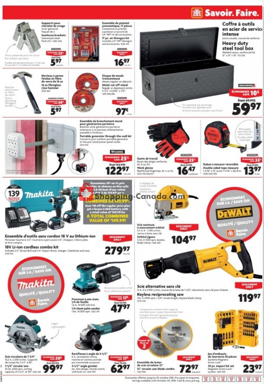 Home Hardware flyer from Wednesday October 24, 2018 to Tuesday October 30, 2018 - page 3