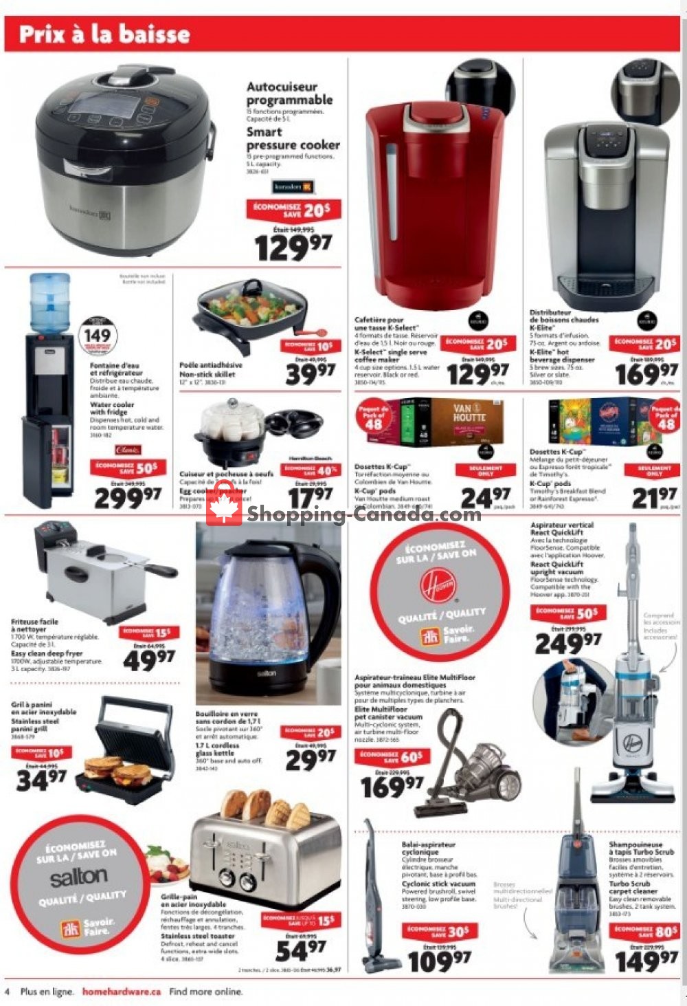 Home Hardware flyer from Wednesday October 24, 2018 to Tuesday October 30, 2018 - page 4