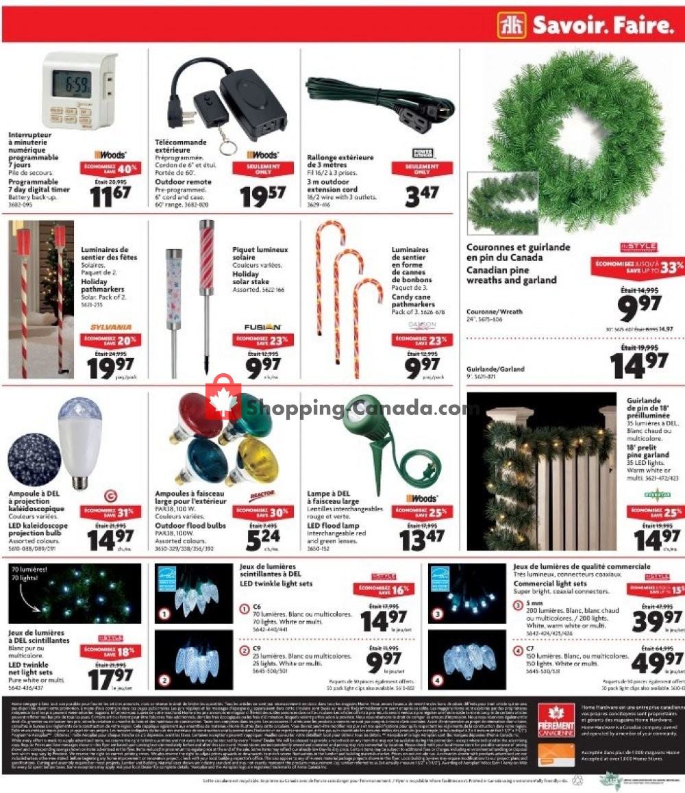 Home Hardware flyer from Wednesday October 24, 2018 to Tuesday October 30, 2018 - page 7