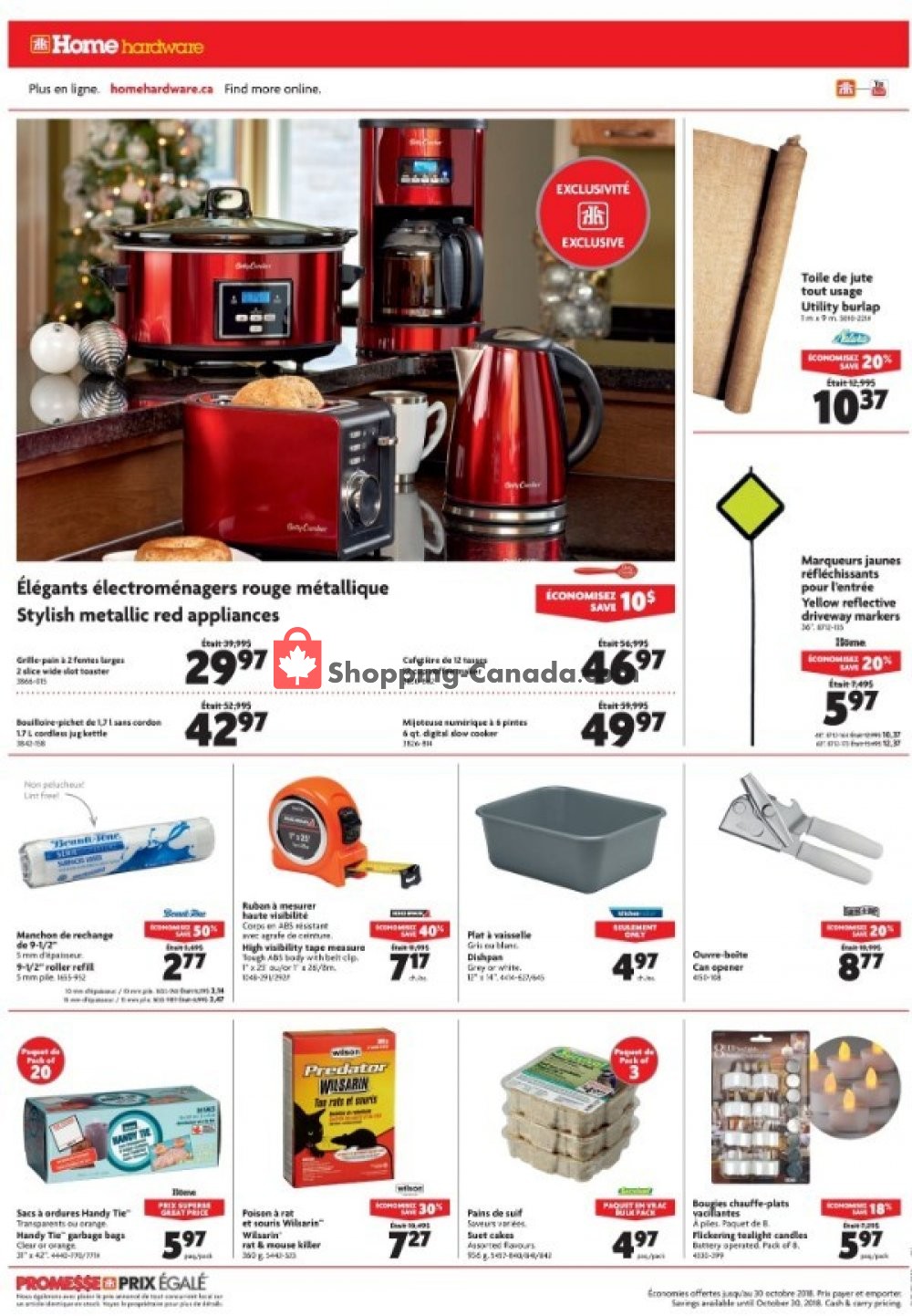 Home Hardware flyer from Wednesday October 24, 2018 to Tuesday October 30, 2018 - page 8